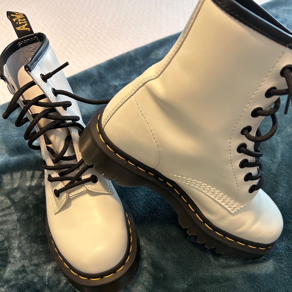 Doc Martens 1460 White Leather Boot
